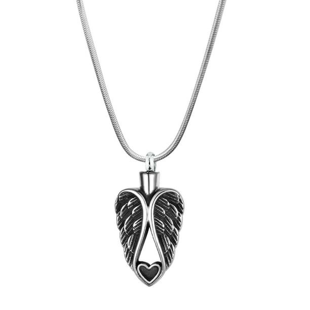 Angel Goddess Necklace Cremation Jewelry for Ashes Pendant Holder Keepsake Urns Memorial Necklaces for Human/Women 
